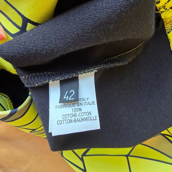 Mauna Kea Yellow Graphic Mini Dress S (Unique! Perfect for music festival!) - Picture 6 of 11